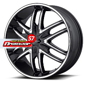 Диск 8.5x20 6x120 ET38 D78.1 KMC KM678 Black/Machined
