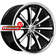 Диск 9x20 5x120 ET20 D74.1 Lexani CVX55 Flat Black/Machined/Chrome Lip