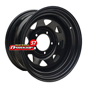 Диск 8x16 5x127 ET-19 D75 4x4sport Штамп JEEP Черный