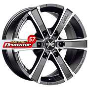 Диск 8x18 6x114.3 ET30 D66.1 OZ Racing Sahara 6 Matt Graphite Diamond Cut