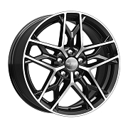Диск Литой 7.5x17 PCD 5x114.3 ET45 D60.1 iFree КС894 Алмаз черный