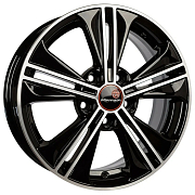 Диск Литой 6x16 PCD 5x114.3 ET43 D67.1 Вектор R106 Алмаз черный