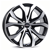 Диск 8.5x19 5x114.3 ET40 D70.1 ALUTEC W10X Racing Black Front Polished