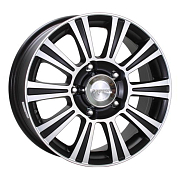 Диск 7x16 5x139.7 ET35 D109.7 Proma ГЕФЕСТ Черно-серебристый