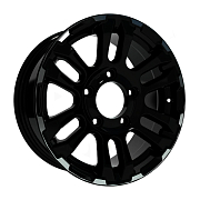 Диск 7x16 5x139.7 ET40 D98.5 СКАД Тайга Черный матовый