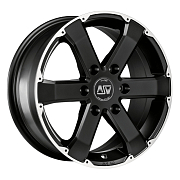 Диск 7.5x17 6x139.7 ET40 D92.3 MSW 46 Matt Black Full Polished
