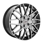 Диск 7x17 5x114.3 ET50 D54.1 X-trike X-131 BK/FP