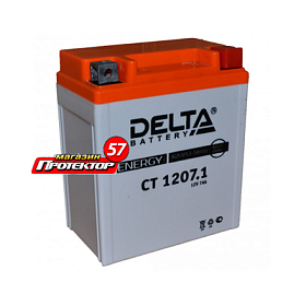 Аккумулятор DELTA Battery Agm 7 А/ч R+ обратная EN100A 114x70x132 Болтовые мото