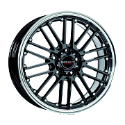 Диск 8.5x18 5x114.3 ET40 D72.5 BORBET CW2 Black Rim Polished