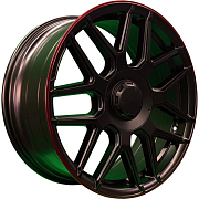 Диск Литой 8.5x19 PCD 5x130 ET38 D66.6 PDW L5424 Satin Black Red Lip
