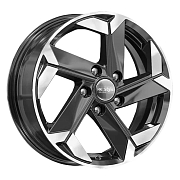 Диск 6x16 5x112 ET43 D57.1 K&K КС979 Алмаз черный