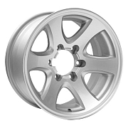 Диск 8x16 6x139.7 ET15 D110 КРАМЗ АНАБАР Серебристый