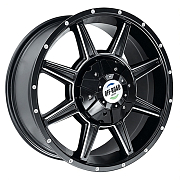 Диск 8x17 6x139.7 ET10 D110 Off-Road-Wheels штамп черный с серебром