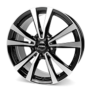 Диск 9x20 5x112 ET20 D66.5 Rial M12X Diamant black front polished