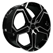 Диск Литой 7.5x19 PCD 5x108 ET36 D65 Khomen Wheels KHW1909 Black-FP
