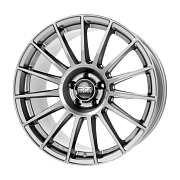 Диск 8x18 5x112 ET45 D66.7 OZ Racing Superturismo LM Matt Race Silver + Black Lettering