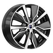 Диск 6.5x16 5x100 ET38 D57.1 K&K КС961 алмаз чёрный