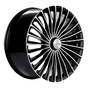 Диск 8.5x20 5x112 ET38 D66.6 Khomen Wheels KHW2008 (C/E/S) Black-FP matt