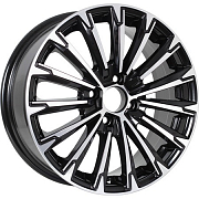 Диск 6.5x16 5x108 ET50 D63.4 KDW KD1610 Black Front Polished