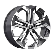 Диск Литой 7.5x19 PCD 5x108 ET36 D65 Premium Series КР015 Diamond Black Gris