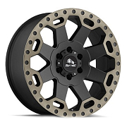 Диск 8x17 5x127 ET30 D78.3 Buffalo BW-200 matte-black-w__machine-dark-tint-lip