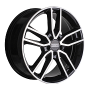 Диск 7.5x17 5x112 ET45 D66.5 Fondmetal Koros Gloss Black Machined