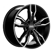 Диск 8.5x20 5x112 ET35 D66.5 Fondmetal Alke Gloss Black Machined