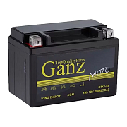 Аккумулятор Ganz AGM 9 А/ч L+ Прямая EN200A 152x87x107 Болтовые мото