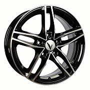 Диск Литой 6.5x16 PCD 5x100 ET40 D67.1 Вектор K131 Алмаз черный