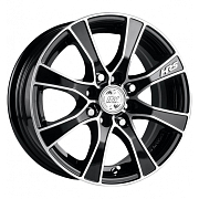 Диск 5.5x13 4x98 ET38 D58.6 Racing Wheels H-476 BK F/P