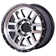 Диск 9x17 6x139.7 ET12 D110.1 Lizardo XH334 MS/LMB