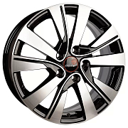 Диск Литой 7x17 PCD 5x114.3 ET48.5 D67.1 Вектор R185 Алмаз черный