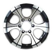 Диск 8x15 6x139.7 ET25 D110 LF Works Dick LF114 Черно-серебристый