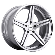 Диск 8x19 5x112 ET45 D72 TSW Mirabeau Silver Machine Face Chrome Stainless Lip