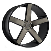 Диск 9.5x22 5x150 ET32 D110 DUB Baller Black/Machined