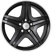 Диск 9.5x20 5x130 ET50 D84.1 WSP Italy MIYAGI Dull black polished
