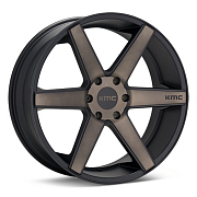 Диск 8.5x20 6x139.7 ET15 D106.25 KMC KM704 Black/Machined