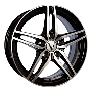 Диск Литой 6.5x16 PCD 5x114.3 ET45 D67.1 Вектор В219 Алмаз черный