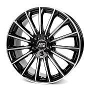 Диск 7.5x18 5x112 ET44 D73 MSW 30 Black Full Polish