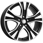 Диск Литой 7x17 PCD 5x112 ET46 D66.6 iFree КС673 алмаз чёрный