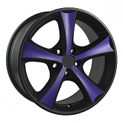 Диск 8x17 5x108 ET40 D65 Eta Beta TETTSUT/X Black+M38 ( Matte Royal Purple)
