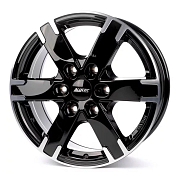 Диск 8x18 6x139.7 ET29 D106.1 ALUTEC Titan Diamant Black Front Polished