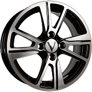 Диск Литой 5.5x14 PCD 4x100 ET38 D67.1 Вектор K27 Черный
