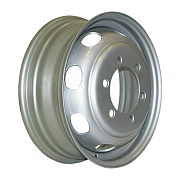 Диск Штампованный 5.5x16 PCD 6x170 ET106 D130 SRW Газель 1500кг Silver