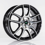 Диск Литой 6x15 PCD 4x108 ET27 D65 Megami MGM-36 BKF