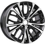 Диск 7.5x17 5x114.3 ET46 D67.1 KDW KD1723 Black Front Polished