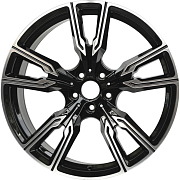 Диск Литой 9x20 PCD 5x112 ET35 D66.6 RST R102FF Черный с полированной лицевой поверхностью