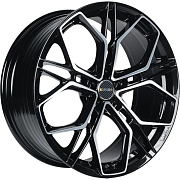 Диск Литой 8.5x20 PCD 5x114.3 ET45 D67.1 Inch FA8534 Gloss Black Machined Face