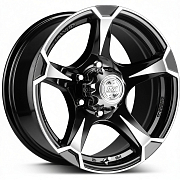 Диск 8x16 6x139.7 ET10 D110.5 Racing Wheels H-547 BK F/P