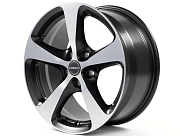 Диск Литой 7x16 PCD 5x115 ET40 D70.1 Borbet CC Black Polished Matt